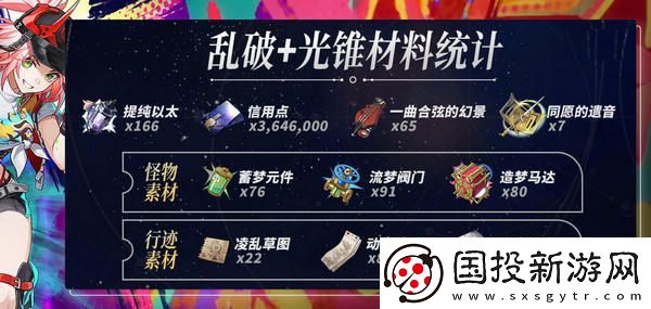崩坏星穹铁道乱破升级材料有哪些