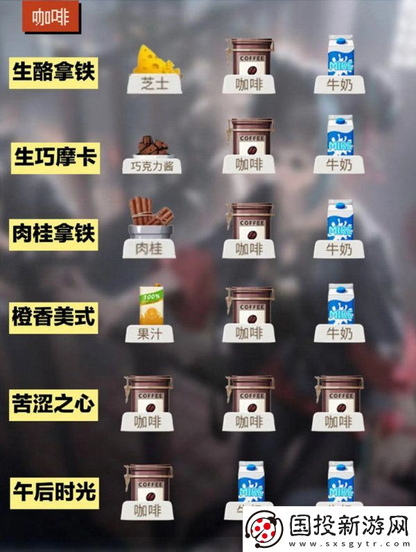 归龙潮饮品配方大全