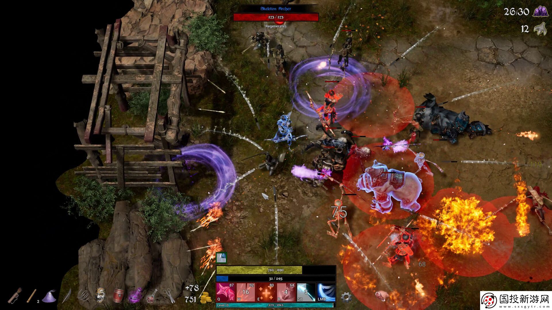 类暗黑快节奏俯视角动作游戏法术塑造者现已在Steam推出试玩Demo