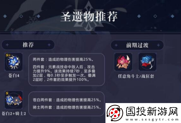 原神优菈圣遗物怎么搭配