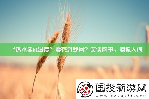“热水器h1温度”震撼游戏圈