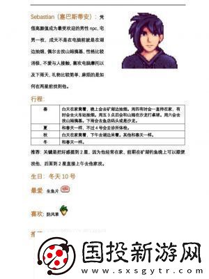 星露谷物语NPC角色位置一览图