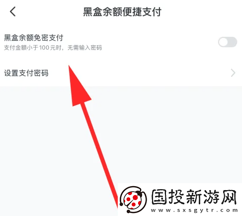 小黑盒怎么设置支付密码