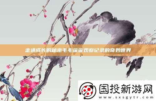 走进成长的秘密毛毛葆葆观察记录的奇妙世界