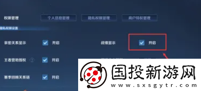 王者荣耀战绩怎么隐藏