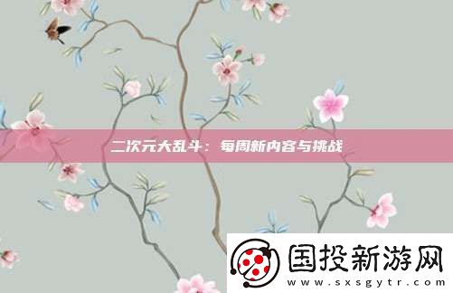 二次元大乱斗