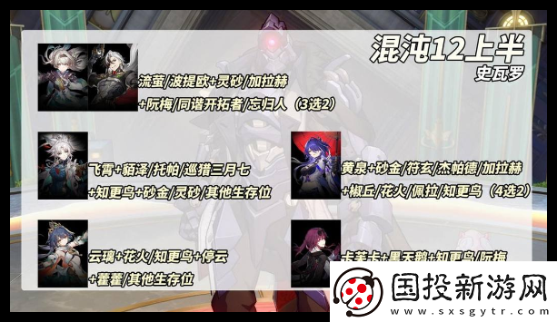 崩坏星穹铁道2.6混沌12上半场怎么通关