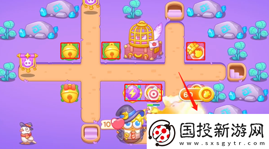 保卫萝卜4阿波与魔法宝藏第57关通关攻略