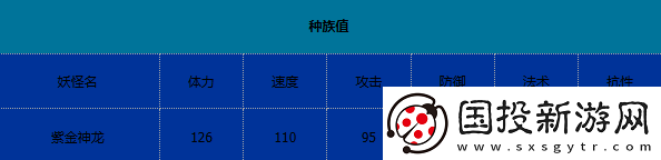 卡布西游紫金神龙有什么技能