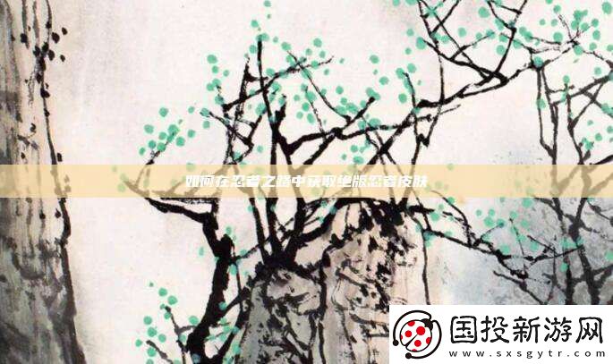 如何在忍者之路中获取绝版忍者皮肤