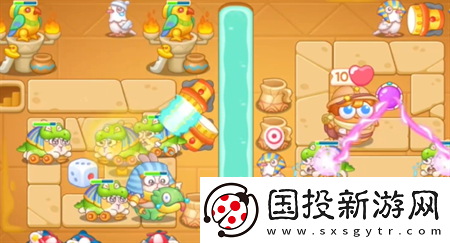 保卫萝卜4法老归来第118关通关流程