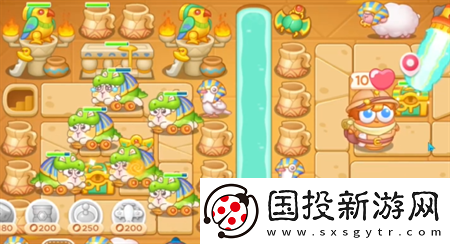 保卫萝卜4法老归来第118关通关流程