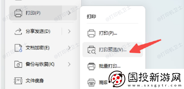 wps打印预览在哪