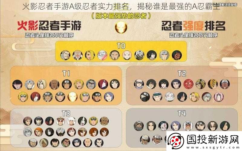 火影忍者手游A级忍者实力排名