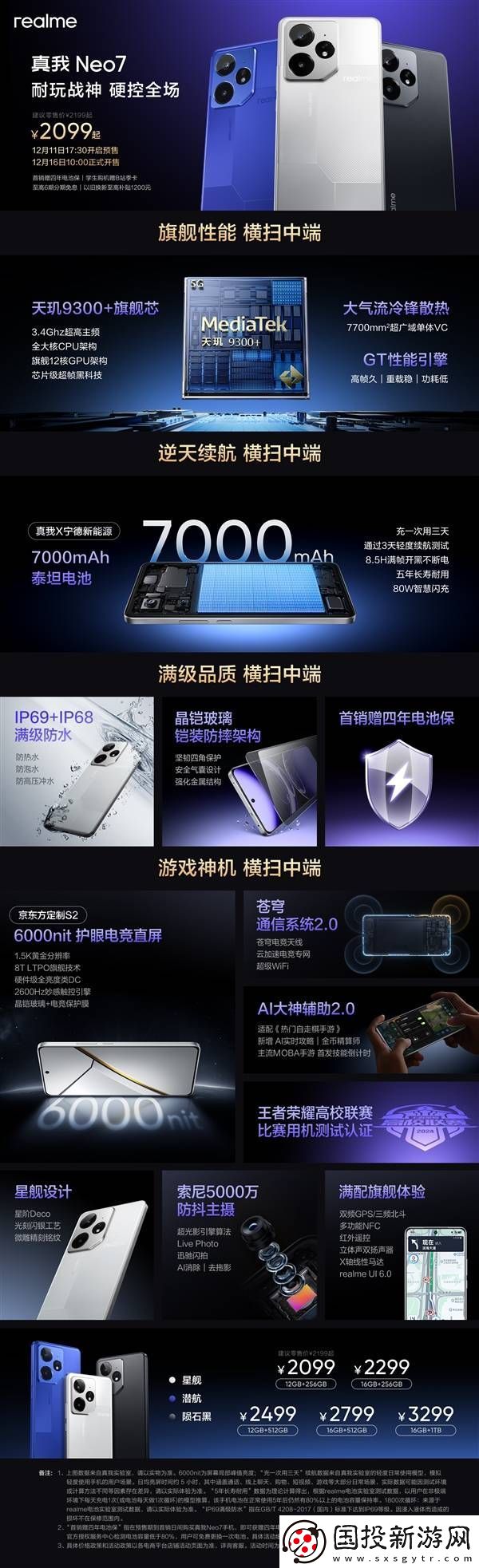 真我Neo7首发天玑9300+
