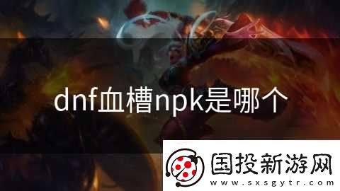 dnf血槽npk是哪个