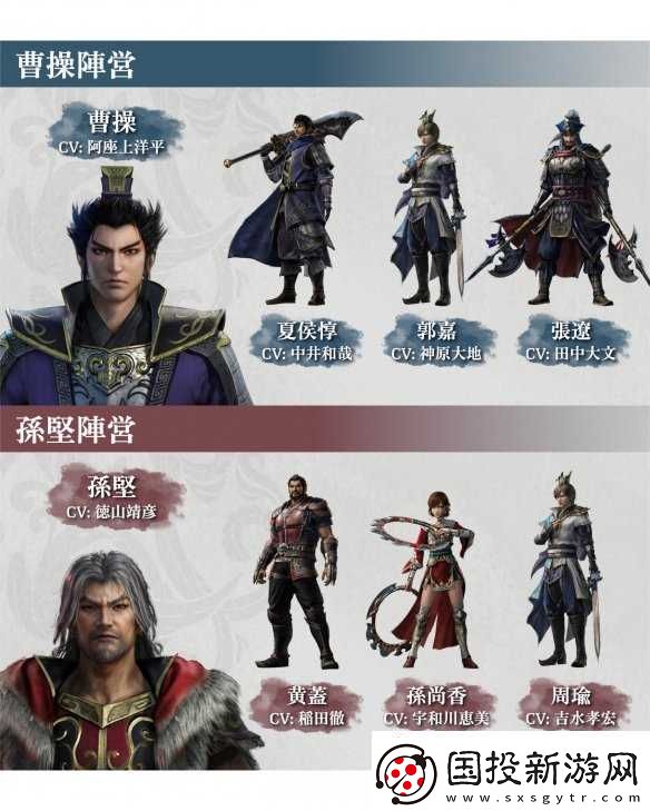 真三国无双曹操和孙坚阵营介绍