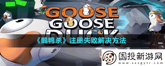 鹅鸭杀注册不了怎么办