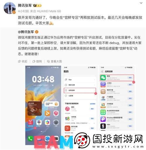 微信鸿蒙版1.0公测名额怎么获得