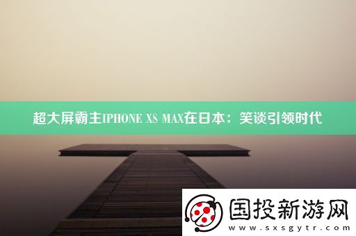 超大屏霸主IPHONEXSMAX在日本