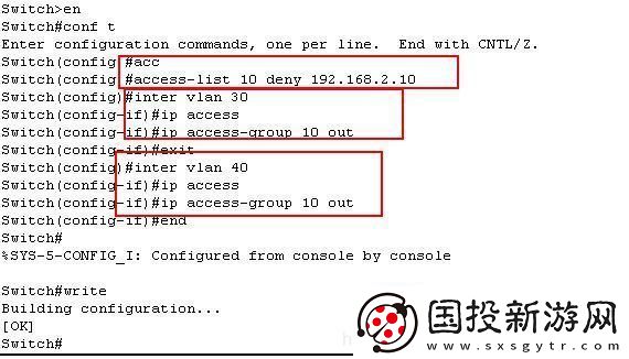 思科ACL配错了