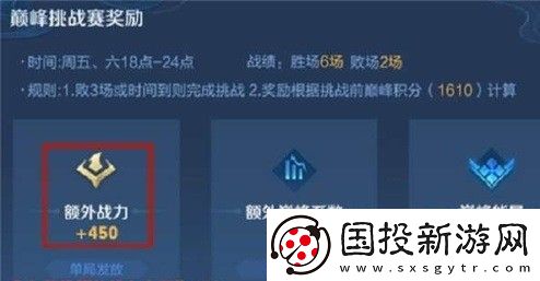 王者荣耀挑战赛的额外战力怎么加的