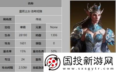 龙息神寂女洛希妮雅技能攻略【更新】