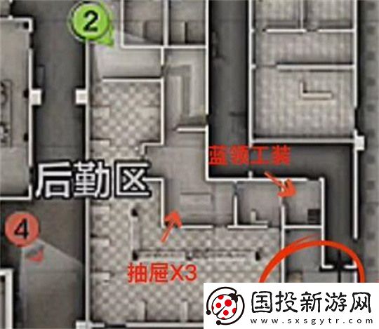 暗区突围电视台保险箱位置