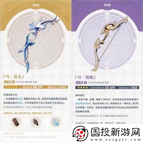 原神和璞鸢属性详解