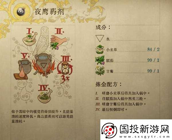 天国拯救2部分药剂与毒药配方介绍