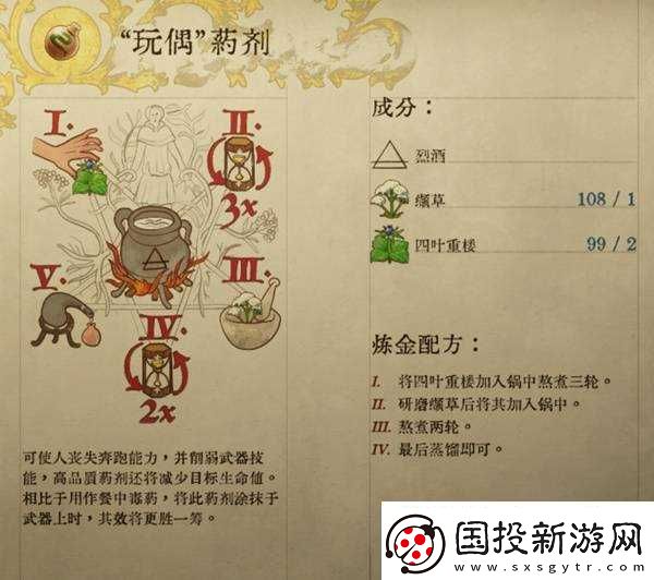 天国拯救2部分药剂与毒药配方介绍