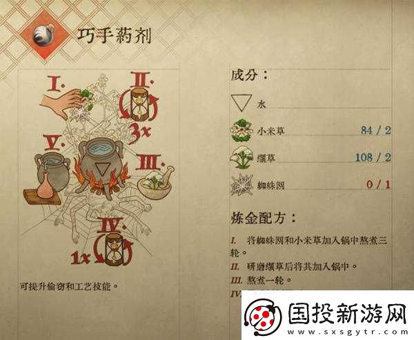 天国拯救2部分药剂与毒药配方介绍