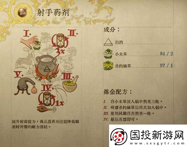 天国拯救2部分药剂与毒药配方介绍