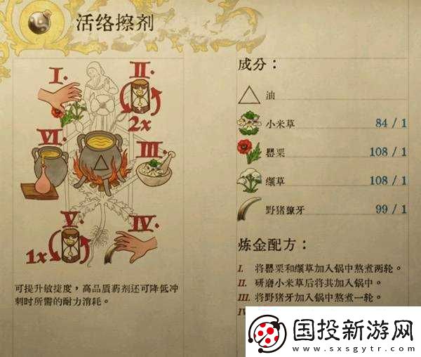 天国拯救2部分药剂与毒药配方介绍
