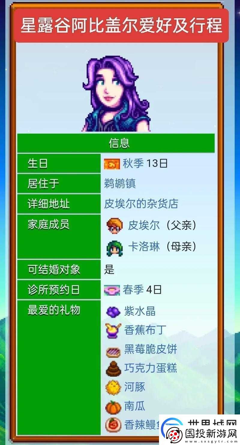 星露谷物语角色深度解析