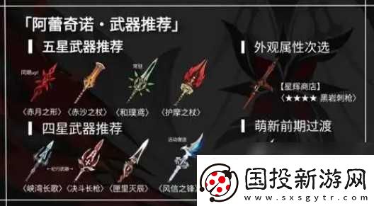 诺艾尔武器推荐推荐介绍