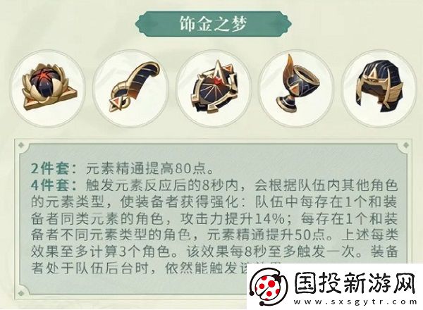 原神饰金之梦给谁用