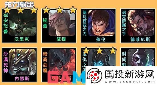 金铲铲之战贪欲猎手狼人阵容怎么搭配