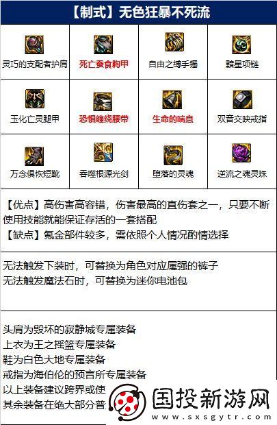 dnf110级剑魂装备怎么搭配