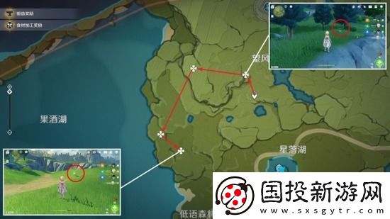 原神落落莓分布图