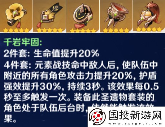 原神圣遗物套装推荐