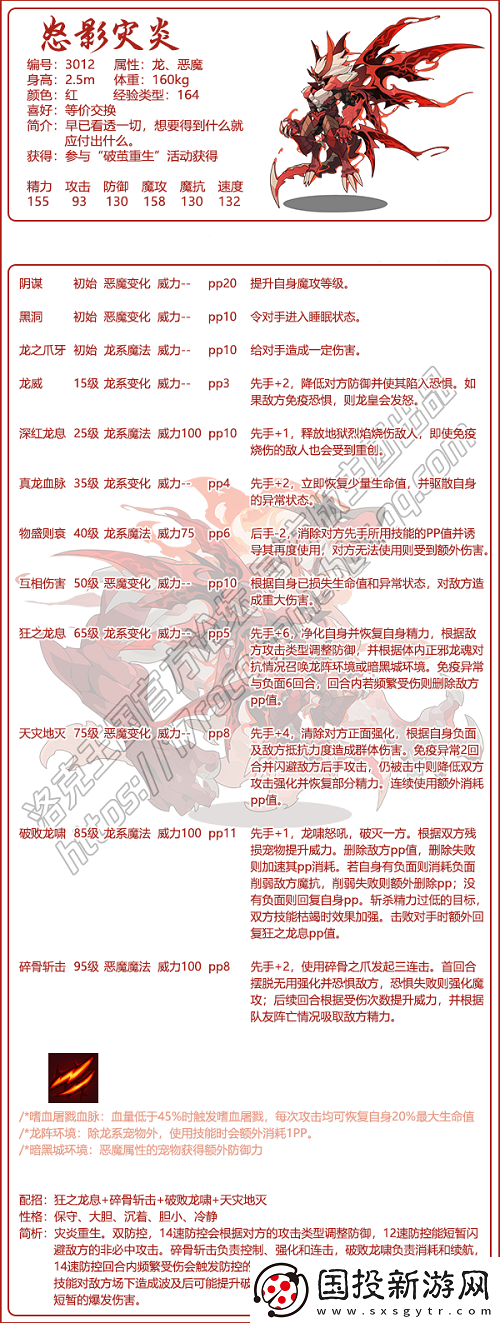 洛克王国怒影灾炎技能是什么